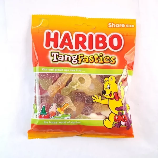 Haribo Tangfastics - Saure Fruchtgummis - erhältlich bei www.guilty-pleasure-box.com | Candy Shop Schweiz