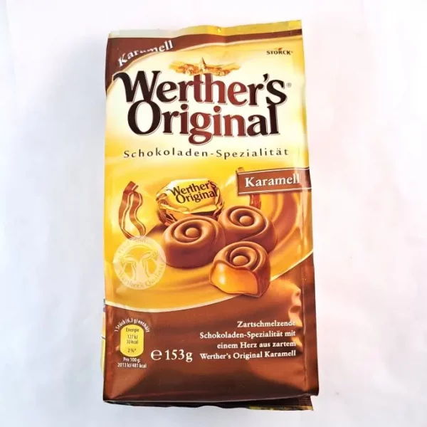 Werther`s Original Schokoladenspezialität Karamell - erhältlich bei www.guilty-pleasure-box.com | Der Candy Shop der Schweiz